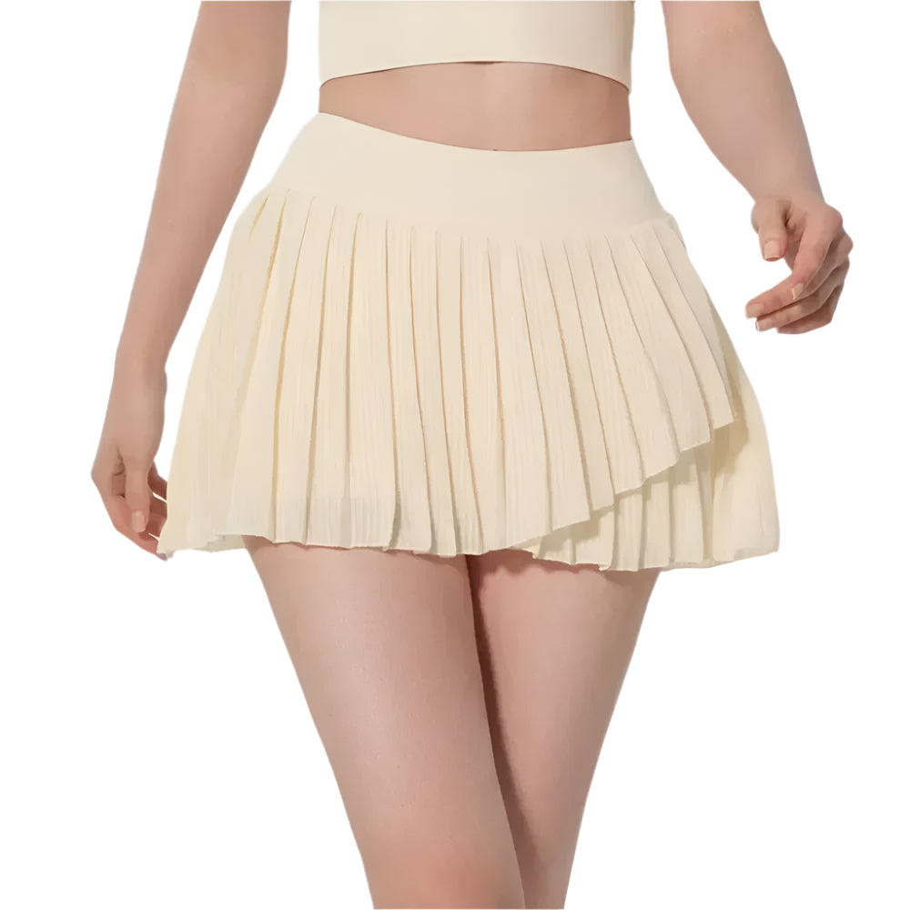 High Waist Skirt with Shorts