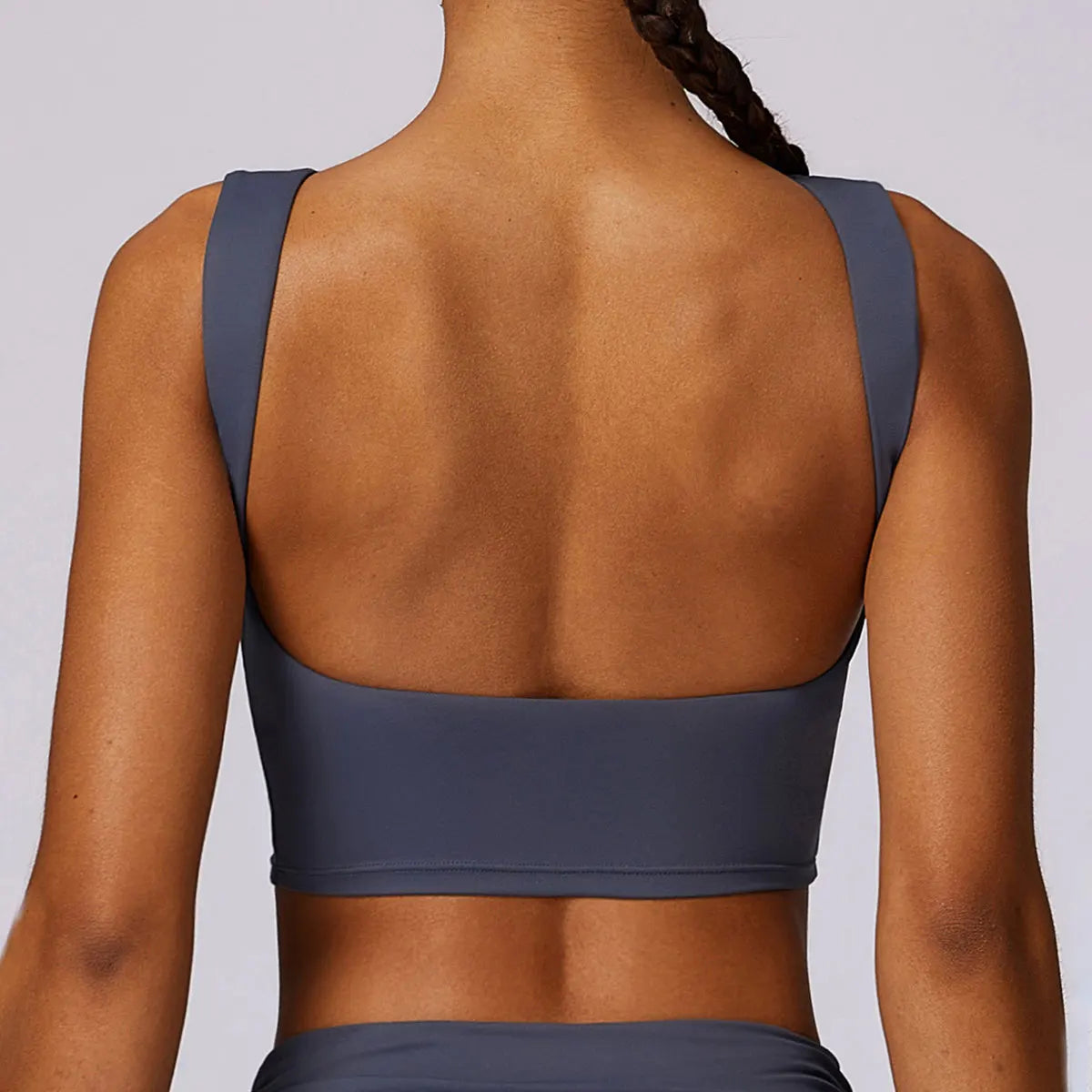 Women's Open Back Slim Fit Fitness Crop Tank Top