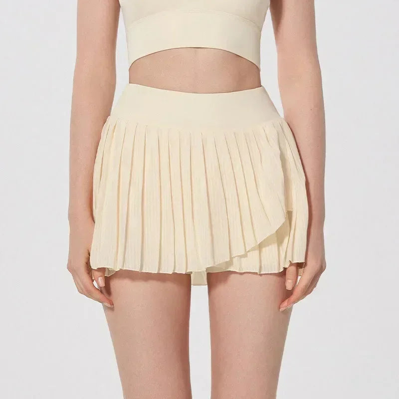 High Waist Skirt with Shorts