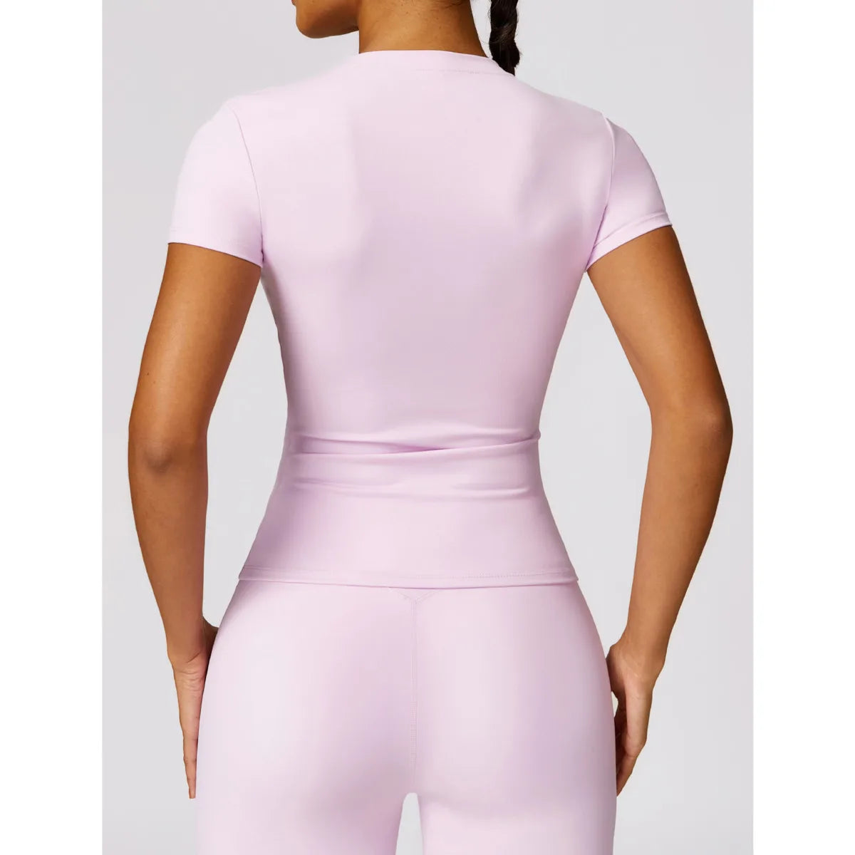 Women's T Shirt Short Sleeve Breathable Stretchy Slim Active Tee