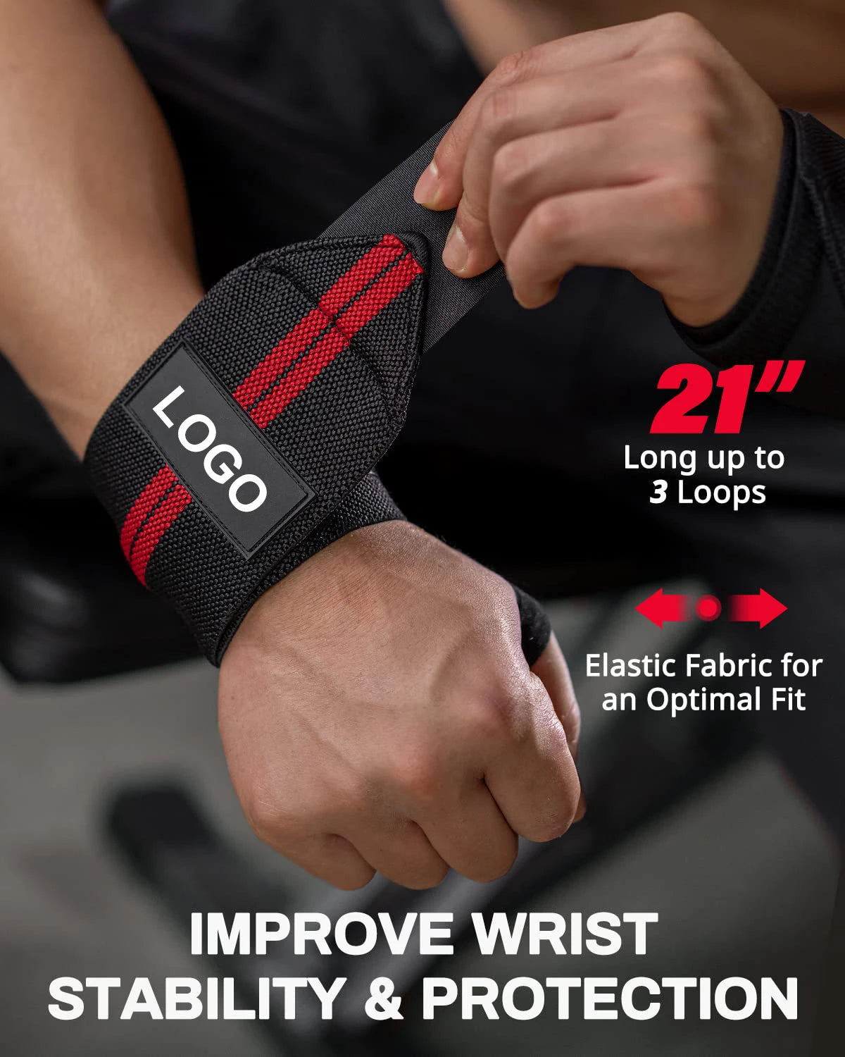 1 Pair Wristband Wrist Support Brace Straps For Extra Strength