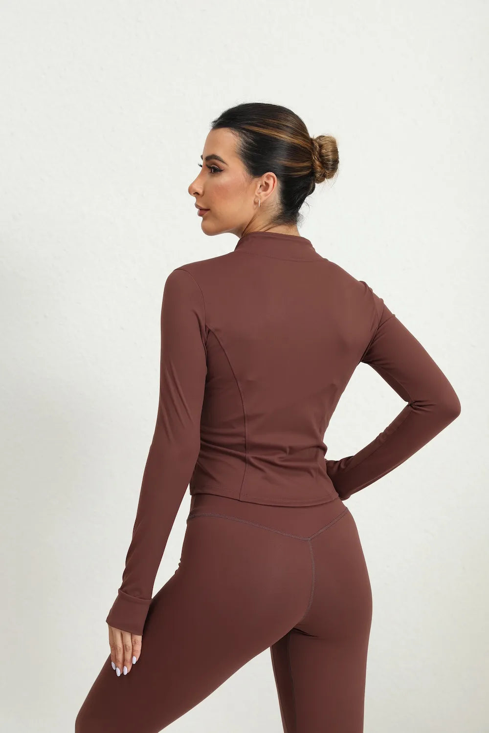Women's Tight Activewear Jacket with Zipper