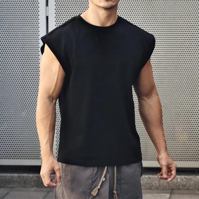 Cotton Sport T-shirt Bodybuilding Slim Shirts Sleeveless Tank Tops
