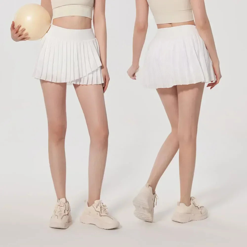 High Waist Skirt with Shorts