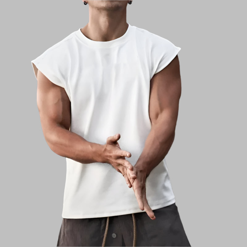 Cotton Sport T-shirt Bodybuilding Slim Shirts Sleeveless Tank Tops