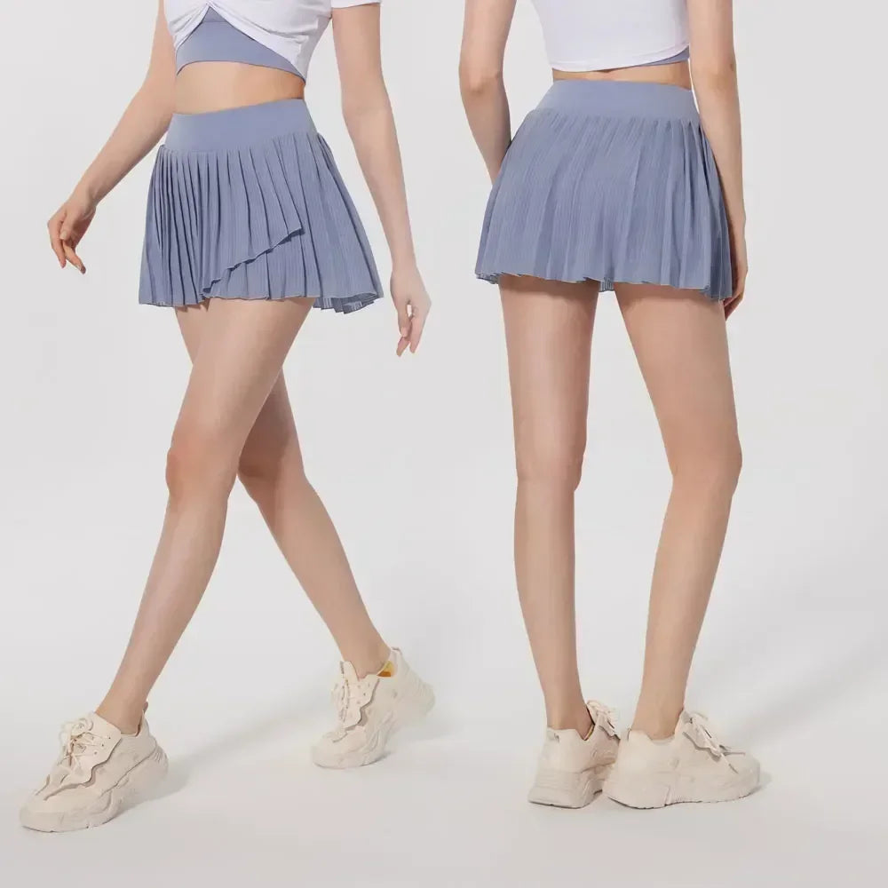 High Waist Skirt with Shorts