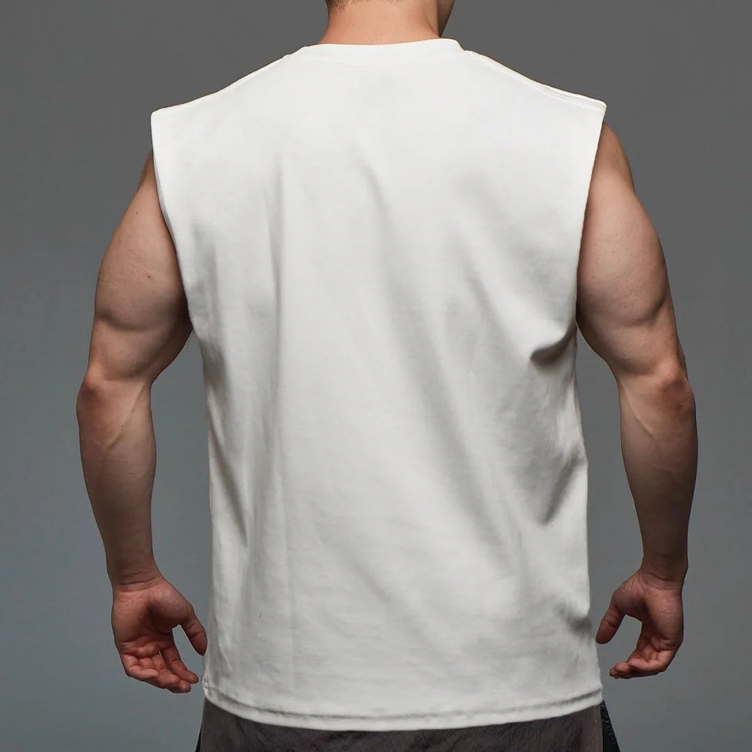 Cotton Sport T-shirt Bodybuilding Slim Shirts Sleeveless Tank Tops